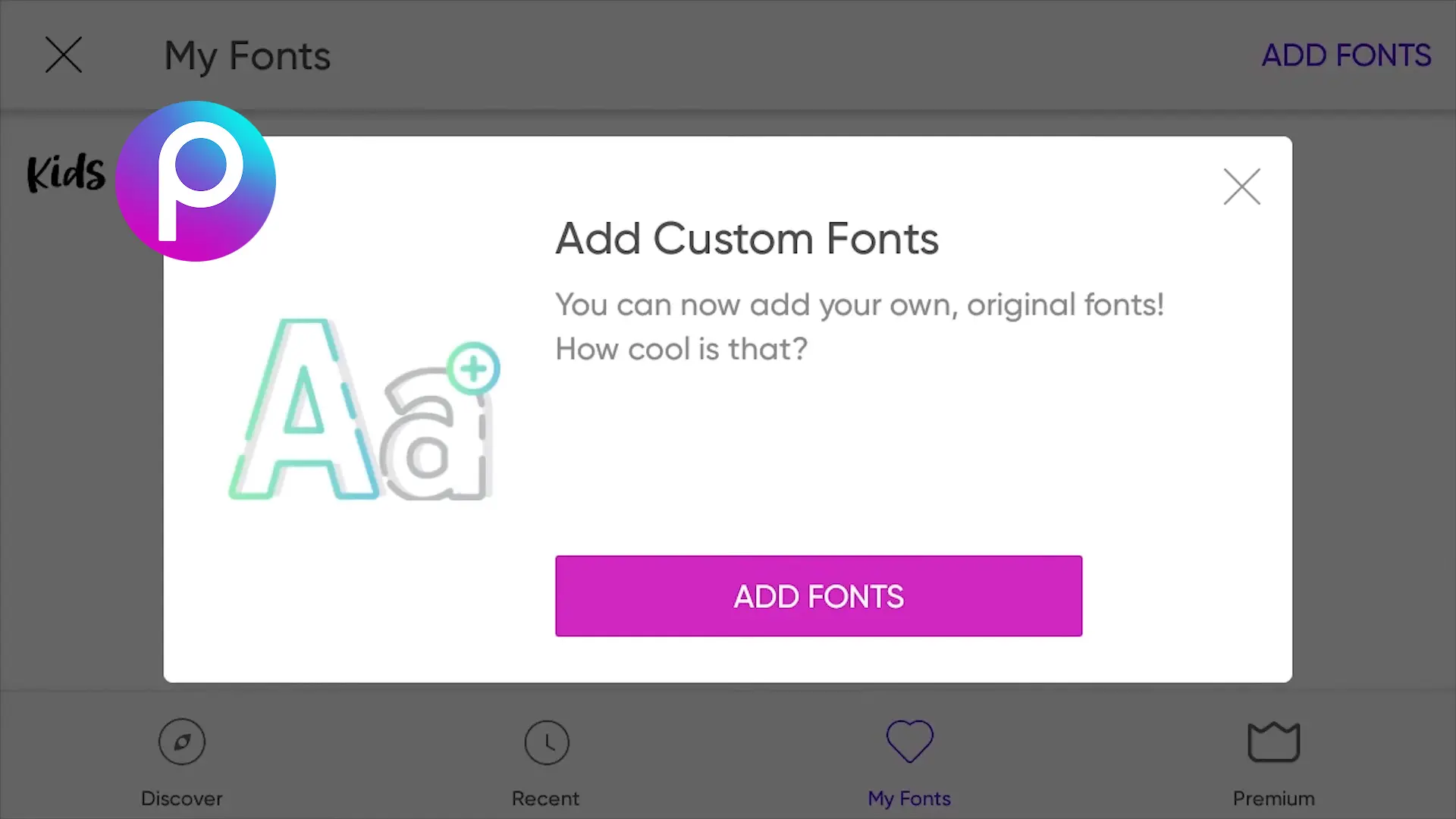 آموزش تصویری اضافه کردن فونت فارسی در Picsart | اندروید، iOS، ویندوز و مک